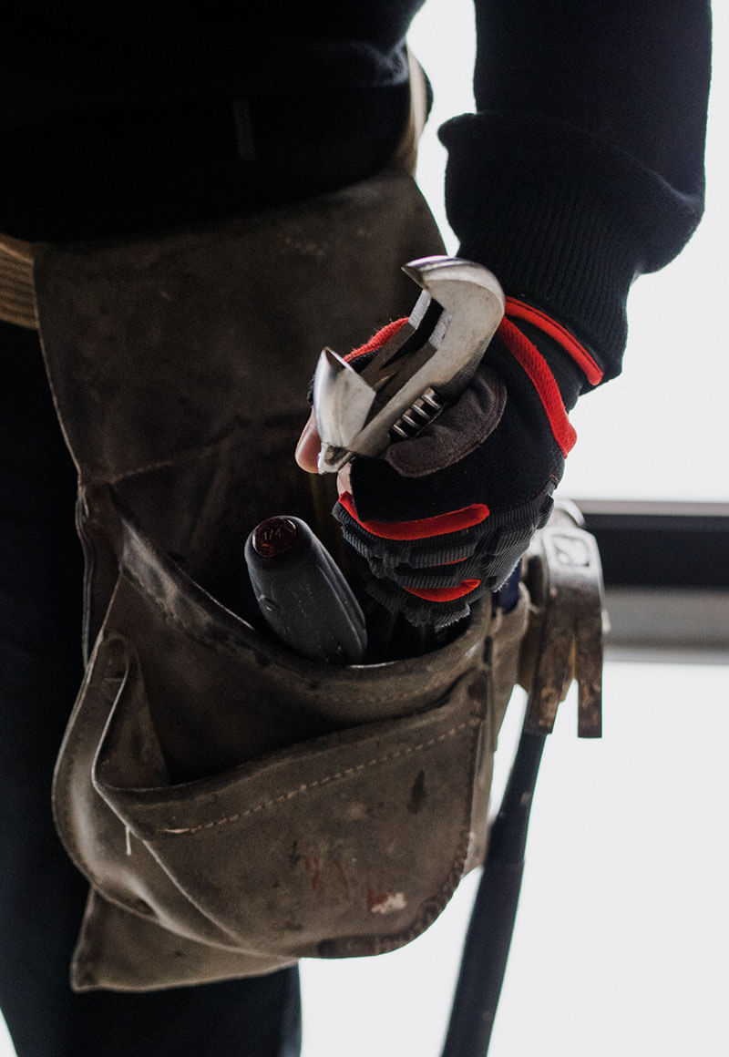 TAPS plumber performing residential plumbing repair service in Houston TX home
